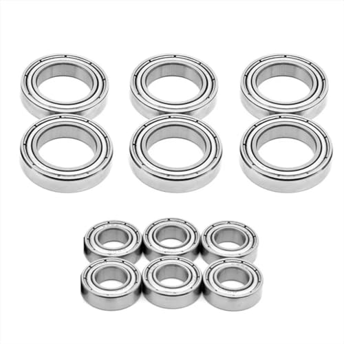 Double Rubber Seal for ZD for Racing for MX-07 1/7 rc Car Spare Parts Accessories Modified Pieces 12Pcs Steel Ball Bearing Set 8763 8764
