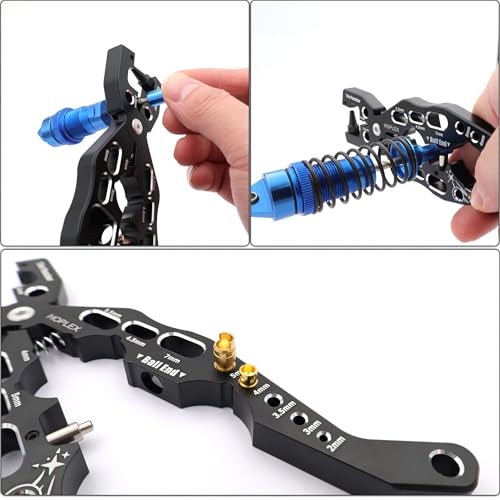 Multi-Function RC Shock Absorber Pliers Tool for 1/10 1/8 Model Car | Clamp Pull Rod Ball Head Pliers for 1/24 1/12 1/10 1/8 Traxxas Arrma,CNC Machined,High Strength