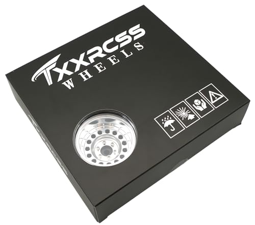 RC 1.9 Inch Beadlock Wheels Negative Offsets 10mm Rims Hex 12mm Aluminum Wheel for TRX4 TRX6 SCX10 Gen8 1/10 RC Crawler Remote Control Car Upgrades Accessories 4pcs (Silver) YK1906 - color: Silver