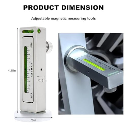 Adjustable Magnetic Gauge Tool, Auto Wheel Camber Castor Strut Alignment Pillar, Universal Alignment Gauge Tools Tire Repair Tool for Most SUV Truck RV, Car Accessories