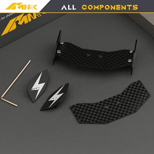 Alum Carbon Fiber Rear Wing Compatible with Losi 1/24 Micro-B Buggy Series Upgrades Part 2PCS