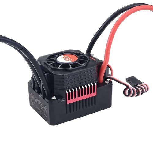 2-3S 80A Waterpoof Brushless ESC Speed Controller BEC 6.1V 3A for T Plug for 1/10 1/8 RC Car - color: 80a T Plug