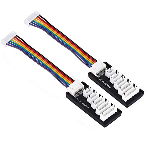ShareGoo 2 Pack JST-XH 2S-6S 3S Balance Charger Extend Expansion Board Adapter Converter for RC Vehicles Lipo Battery Charging