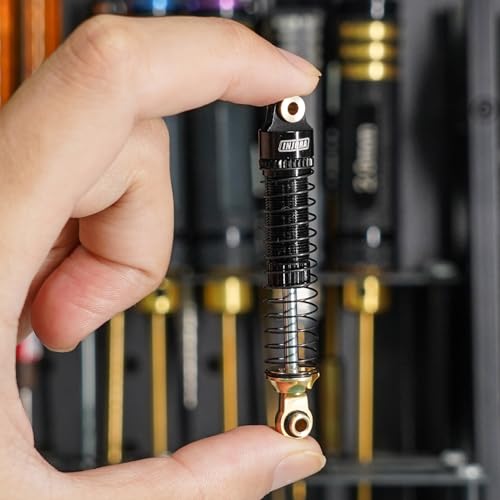 INJORA 59mm Long Threaded Oil Shocks with Brass End for 1/18 TRX4M Upgrade
