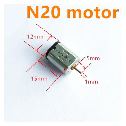 DC Motors Micro Mini 130 390 R260 R280 N20 Brush DIY Model Toy Fan Cars Drones Robotics Hand Drills(N20 Motor) - color: N20 Motor