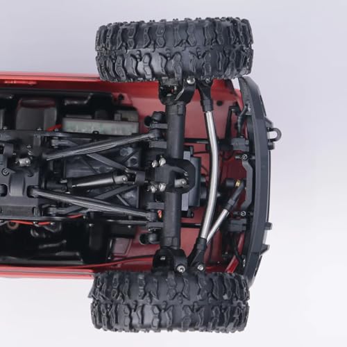 RC Modifications Spare Compatible with Axial for SCX24 90081 C10 1/24 RC Crawler Car Upgrade Parts Special Material Front and Rear Portal Axle Assembly
