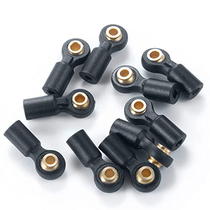 10PCS M2 Plastic Tie Rod End Ball Joint Link Ball Head Holder, #B | For 1/10 Axial SCX10 90046 90047 TRX4, RC Crawler Car - color: #B