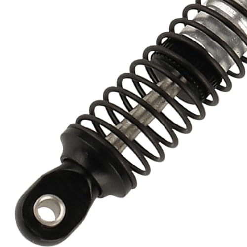4PCS 53mm/59mm/65mm/78mm Aluminum Shocks Absorbers Oil Threaded Damper for 1/18 RC Crawler TRX4M TRX-4M Bronco Defender K10 Upgrade Parts (53mm-black) - color: 53mm-black