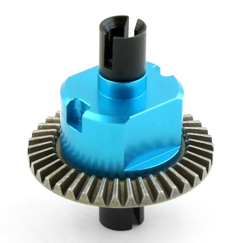 Metal Differential Diff RC Upgrade Parts for HSP 94122 94188 94177 94166 94155 94123 94111 94106 94107 94108 94103 RC Car (Blue) - color: Blue