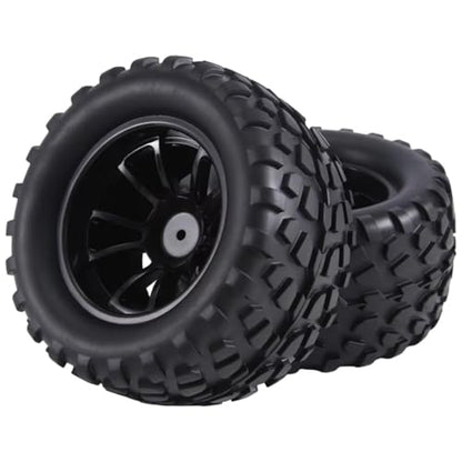 Compatible with Traxxas for Rustler for Stampede for Hoss 1/10 RC Car Truck Parts Wheels 12Mm Hex RC Wheels and Tires RC Assortment