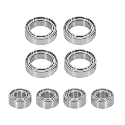Double Rubber Seal for SG1604 SG 1603 for UDIRC UD1601 UD1602 UD1603 UD1604 1/16 rc Car Spare Parts Accessories 8Pcs Ball Bearing Set