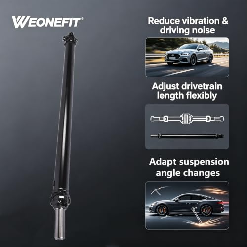 Rear Drive Shaft Prop Shaft Assembly 62.01 Inch Steel, Replacement for 2000-2003 Ford F-150 & 1997-1999 Ford F-250 4WD Automatic, Replace OE# 976-156 F65Z4602KA F75Z4602A - size: 976-156