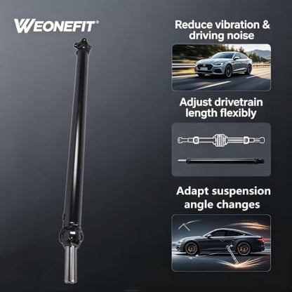 Rear Drive Shaft Prop Shaft Assembly 62.01 Inch Steel, Replacement for 2000-2003 Ford F-150 & 1997-1999 Ford F-250 4WD Automatic, Replace OE# 976-156 F65Z4602KA F75Z4602A - size: 976-156