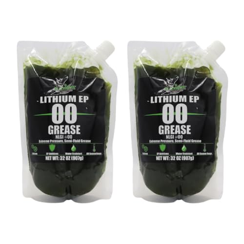 Lithium EP00 Grease, 32 oz EZ Squeeze Pouch (2 pk) | Used for Disc Mowers, Gear Boxes, Auger and Mixer Drives, Cutter Bars, and more, Made in USA - size: EP00 (2)