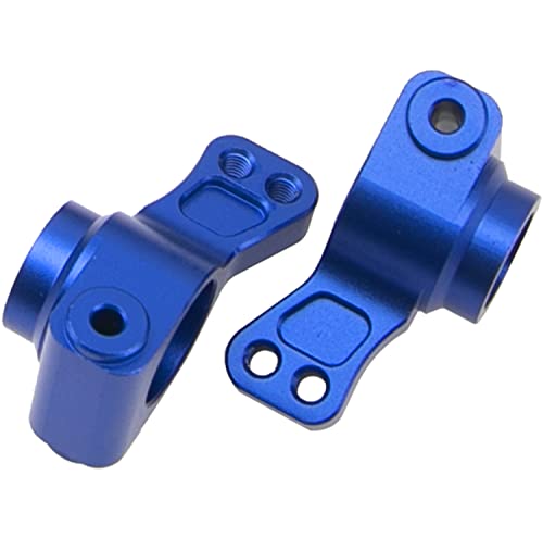 ShareGoo Metal Steering Hub Blocks & C-Hub Carriers Caster Blocks & Rear Stub Axle Carriers Compatible with Horizon ECX 1/10 2WD Ruckus Axe Brutus Circuit AMP MT/DB Crush RC Car Tuck (Dark Blue) - color: Dark Blue