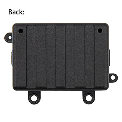 2Pcs ShareGoo RC Receiver Waterproof Box,RC ESC Receiver Dustproof Box Protector Case Compatible with Traxxas TRX-4 SCX10 90027 SCX10 90046 D90 1/10 RC Crawler,Black
