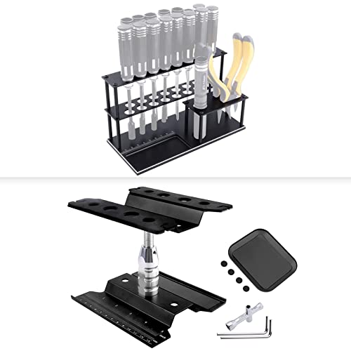 RC Car Work Stand Screws Tray RC Screwdriver Organizer Aluminum for Traxxas Axial Arrma RC Crawler Monster Truck Buggy