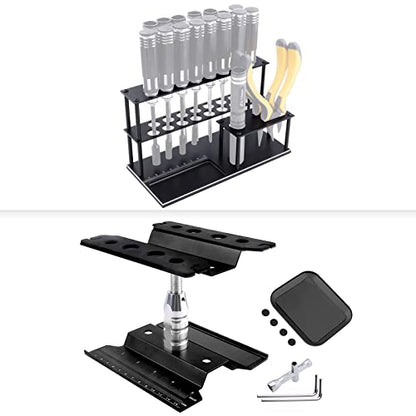 RC Car Work Stand Screws Tray RC Screwdriver Organizer Aluminum for Traxxas Axial Arrma RC Crawler Monster Truck Buggy