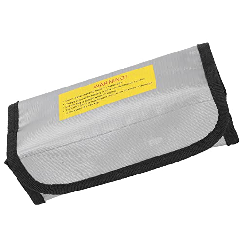 Fire Retardant LiPo Battery Bag, Lithium Battery Safe Bag Fireproof Materials for Outdoor for Various Aircraft Batteries