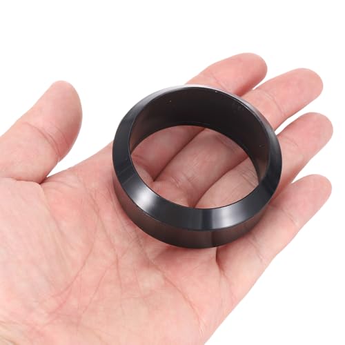 MECCANIXITY 2Pcs 1/10 RC On-Road Car Tyres, RC Drift Tires Hard Plastic Tyre Replacement for Remote Controlled Drifting Vehicle, Black
