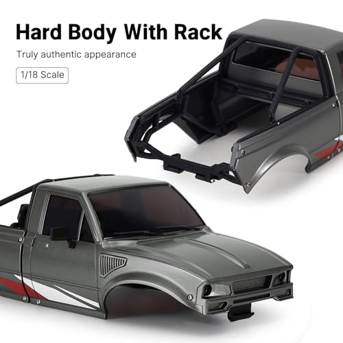 INJORA IR60 Pickup Hard Body Shell for 1/18 TRX4M Defender Bronco (Grey) - color: Grey