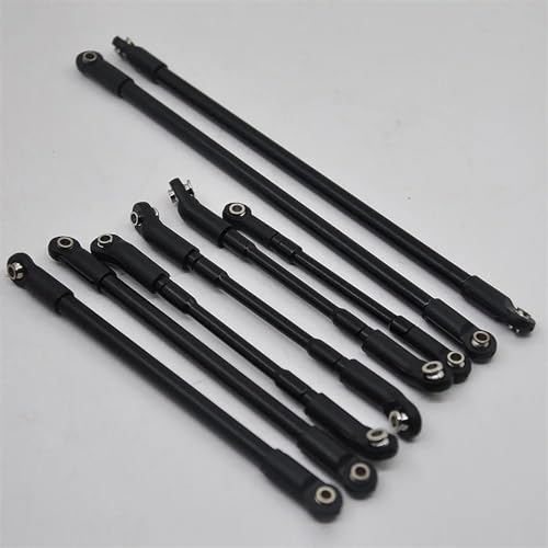 RC Links Linkage Compatible with D110 1/10 RC Crawler Car Model Upgrade Parts Accessorie 8Pcs Aluminum Alloy Link Rod with Ball End Linkage Set