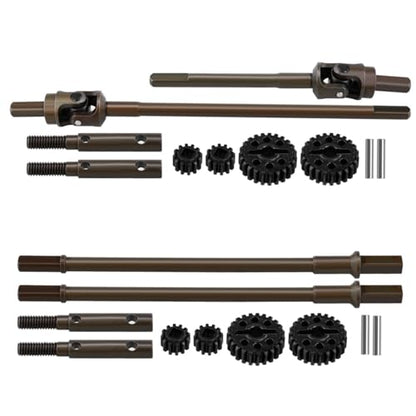 1/10 RC Crawler All Metal Front and Rear Portal Axle for Axial Capra 1.9 inch UTB AXI03004 Buggy F9 Wraith 90018 RR10 Upgrade Part (Axle Shaft) - color: Axle Shaft