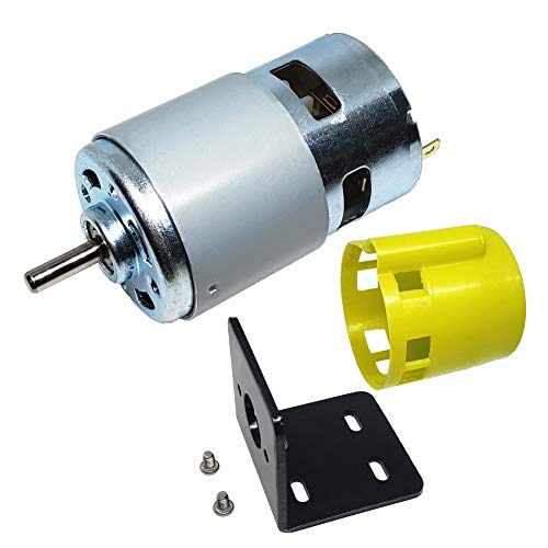 775 DC Motor DC 12V 7500-15000RPM & Bracket High Speed Large Torque Low Noise Gear Motor Electronic Component Motor Perfect for DIY Electric Power Tools - style: 775 motor