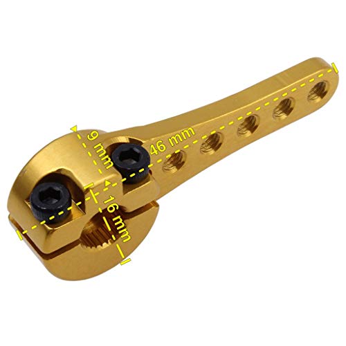 Aluminum 25T Servo Horn Steering Clamping Arm for Futaba Savox Power HD Xcore 1/8 1/10 RC Crawler Motor