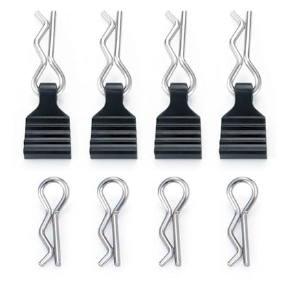 RC Repairs Spare Parts For RC Model Vehicle 1/5 1/6 1/8 1/10 1/12 1/18 1/24 4PCS R Body Clips With Pull Tabs Remote Control Car Parts(Black 2) - color: Black 2