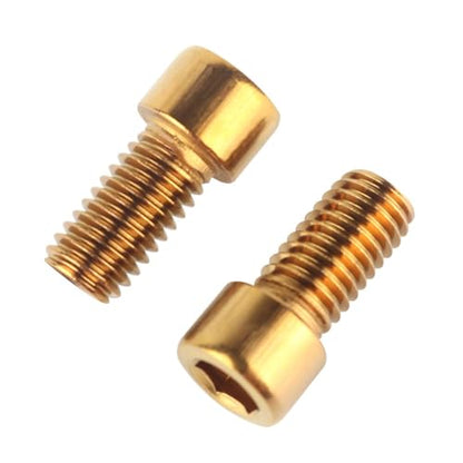 6Pcs Bike Screws M6x10 12 16 18 20 25 30 35mm Stainless Steel Socket Head Cap Allen Hex Bolt (Gold, M6 x10mm) - color: Gold, size: M6 x10mm