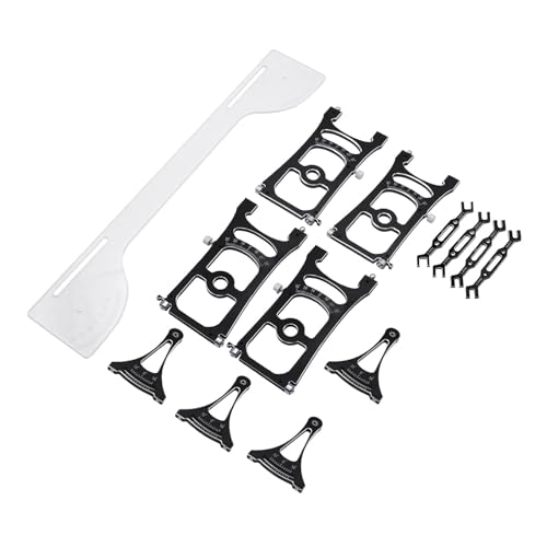 harayaa Off Road Chassis Setup System Set RC Car Aluminum Alloy Setup Gauge Tool Alignment Adjustment Ruler Multifunctional Camber Toe Slip Suitable, with Wrench - color: With Wrench