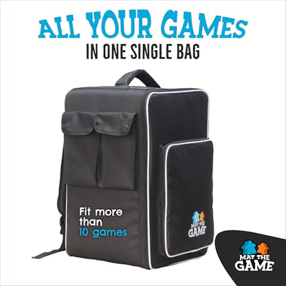 Board Game Bag: Ultimate Backpack, Travel Organizer, Storage & Carrying Case for Board and Tabletop Games (M Size) - size: Medium