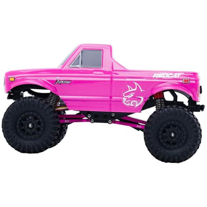 DJX 10PCS Aluminum High Clearance Links Set Front and Rear Link with Steering Link for Redcat Ascent-32 1/32 Scale RC Rock Crawler Car Upgrades Parts (Pink) - color: Pink