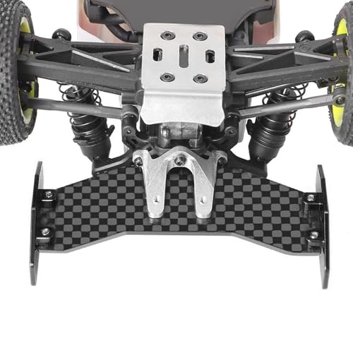 GLOBACT RC Tail Wing Carbon Fiber for Losi 1/24 Micro-B 2WD Buggy (Black) - color: Black