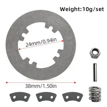 Slipper Clutch Assembly 5352A/R Compatible with E-Maxx 4WD RC Cars