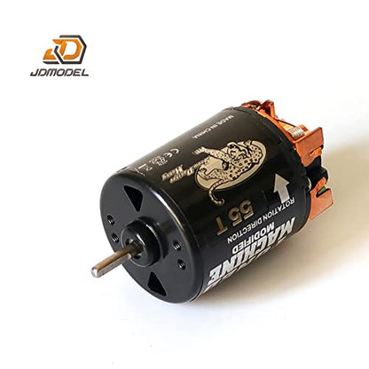 JDM 540 Brushed Motor 55T for 1/14 Rc Crawler Cars Lesu Rc Tractor Truck,Compatible with DIY Tamiya Model