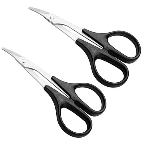 RC Curved body Trimming Scissors & 0-14mm Aluminum Alloy Expanding Hole Puncher Opener Reamer Tools with Protective Sleeve