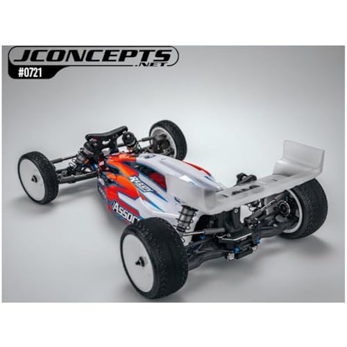 J Concepts 0721 Dragonator RC10B7.1 | RC10B7.1D Clear Body Shell w/Wing 1/10 Scale Off-Road Buggy Racing Upgrade