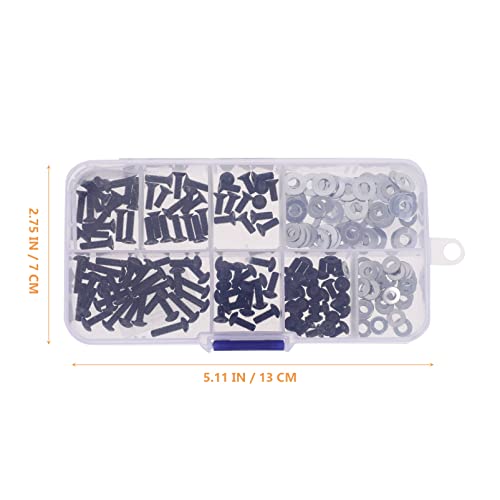 DOITOOL 1set Remote Screws Assortment Tiny Screws with Gaskets for Easy Installation for Crawler Car Repairing and Maintenance