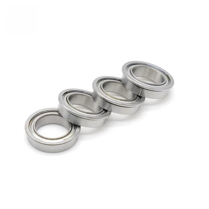 F6700ZZ Flange Bearing 10x15x4 mm (10 PCS) Double Shielded Deep Groove Flanged F6700 Z ZZ Ball Bearings F6700Z - size: F6700ZZ 10x15x4 mm