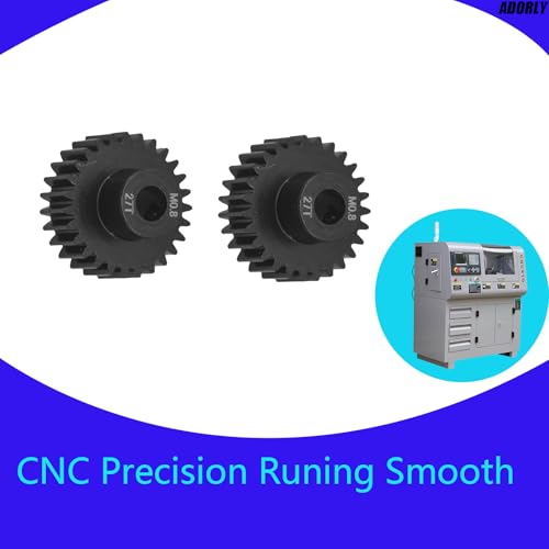 2Pcs Hard Steel 32P 0.8M 27T Pinion Gear Motor Gear 5mm Shaft for Traxxas Udr Pinion Gear 5647 Upgrade Parts