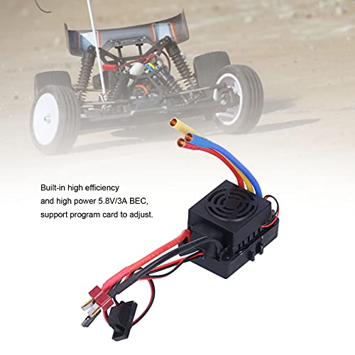 Alomejor 60A RC ESC, Brushless Electronic Speed Controller ESC for 1/10 Remote Control Car