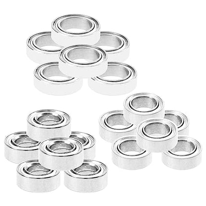18PCS ShareGoo Ball Bearing Set 4x7x2.5 4x8x3 7x11x3mm Compatible with Wltoys 1/14 144001 RC Car Upgrade Parts