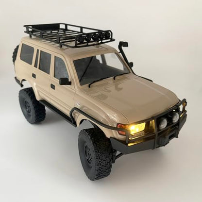 HLSFWDRIVE WPL C54-1 RC Rock Crawler 4x4 RC Truck Off Road RTR | 1/16 Scale RC Crawler All Terrain Proportional Control 260 Motor Upgraded Chassis Counter Rotating Gearbox Adult
