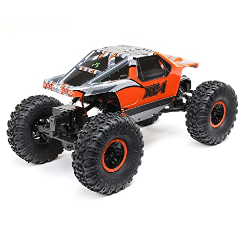 Axial RC Truck 1/24 AX24 XC-1 4WS Crawler Brushed RTR (Includes Everything Needed No Other purchases Required), Orange, AXI00003T2 - color: Orange