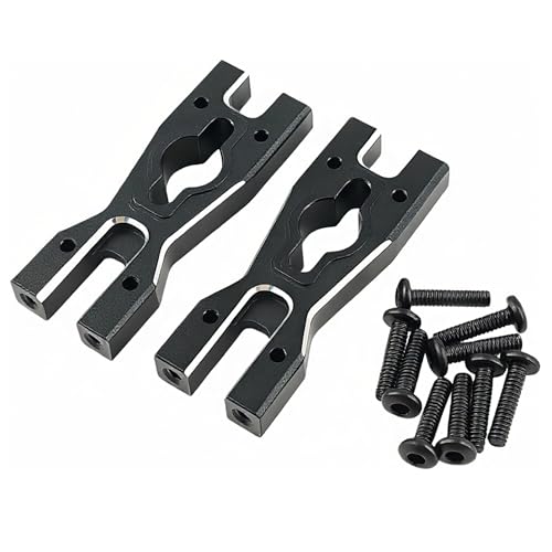 7075 Aluminum Body Mount Cross Bar for Losi 1/18 Mini LMT 4X4 Truck (Black) | Brushed Monster Truck,Upgrade Parts,LOS01026 Compatible,CNC Machined,High Strength,Lightweight,Precision Fit - color: Black