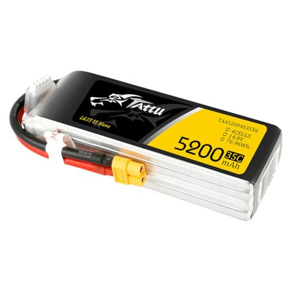 TATTU G-tech 5200mAh 4S1P 35C 14.8V Lipo Battery Pack with XT60 Plug(2Pcs)