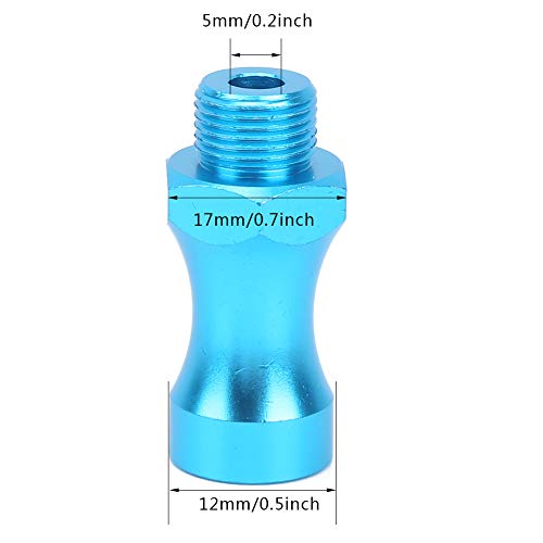 Generic RC Car Wheel Hub Adapters, 4 Sets Aluminum Alloy Extension Spacers with 12mm and 17mm Hex, for 1/10 Off Road RC Model Car Truck (Blue) - color: Blue