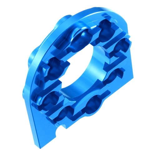 RC Aluminum Alloy Adjustable Motor Mount Plate Heat Sink Compatible with Tamiya TT01 TT01D TT01E 1/10 RC On Road Touring Car Motor Mount Chassis Upgrade Replacement Parts (Blue) - color: Blue